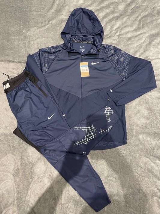 Nike running tracksuit navy